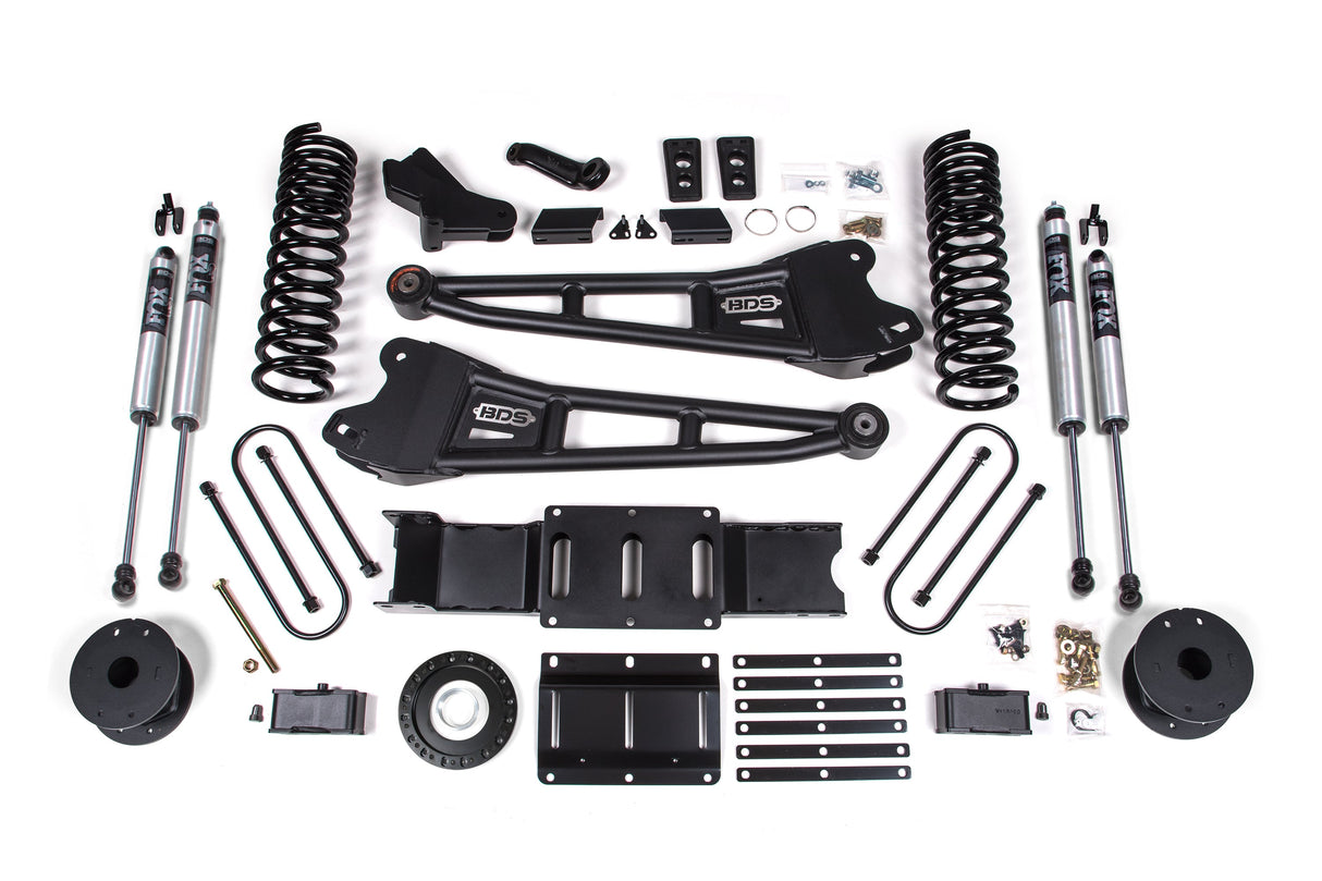 4 Inch Lift Kit W/ Radius Arm - Ram 3500 W/ Rear Air Ride (19-24) 4WD - Diesel BDS Suspension Suspension Lift Kit  AXOPROS