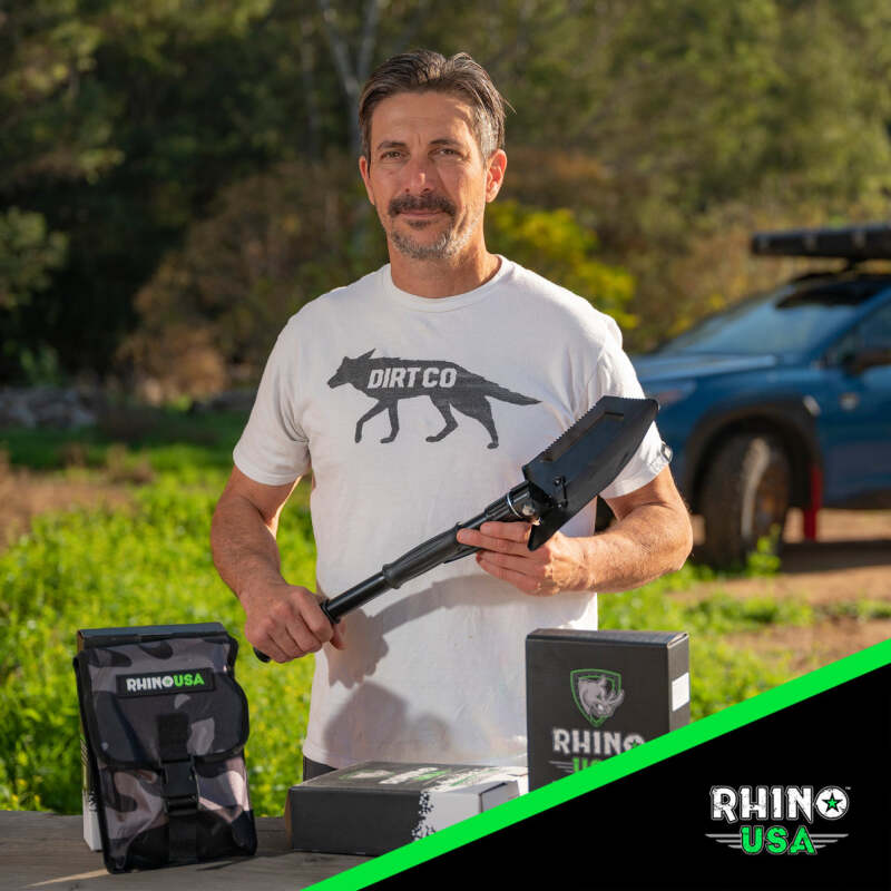 Rhino USA Straight Handle Recovery Shovel W/Pick Rhino USA Camping Equipment  AXOPROS