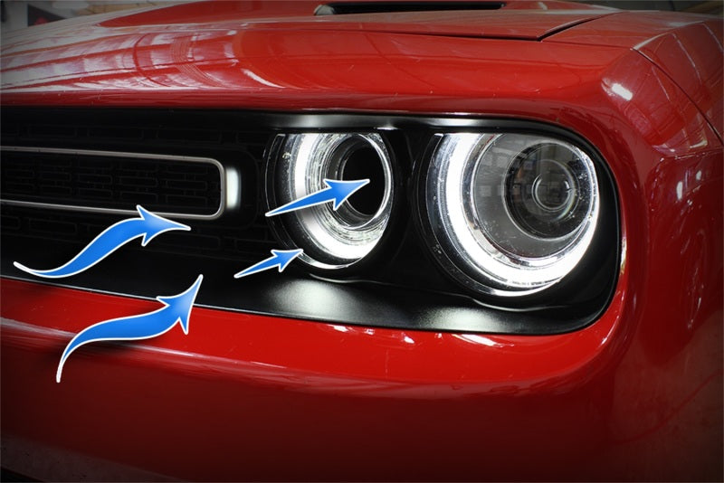 aFe Momentum GT Carbon Fiber Dynamic Air Scoop 15-18 Dodge Challenger V6-3.6L/V8-5.7L/6.4L HEMI aFe Air Intake Components  AXOPROS