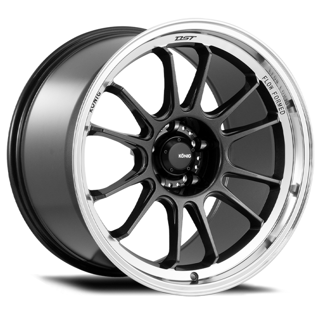 Konig Hypergram 17x8 4x100 ET45 Metallic Carbon w/ Machined Lip Konig Wheels - Cast  AXOPROS