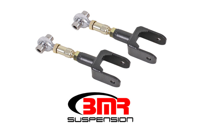 BMR 79-04 Fox Mustang Upper Control Arms On-Car Adj. Rod Ends - Black Hammertone BMR Suspension Control Arms  AXOPROS