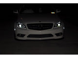 Spyder Mercedes Benz C-Class 08-11 Projector Headlights Halogen - DRL Blk PRO-YD-MBW20408-DRL-BK SPYDER Headlights  AXOPROS