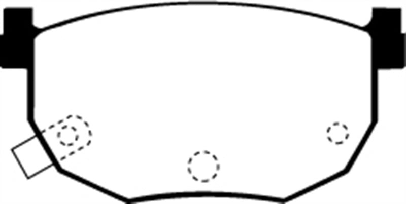 EBC 99-01 Hyundai Elantra 2.0 Ultimax2 Rear Brake Pads EBC Brake Pads - OE  AXOPROS