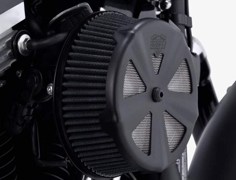 Vance & Hines Black Skullcap Crown Intake Cover Vance and Hines Air Intake Components  AXOPROS