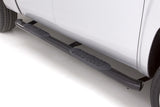 Lund 99-17 Chevy Silverado 1500 Std. Cab (Body Mount) 5in. Oval Curved Steel Nerf Bars - Black LUND Nerf Bars  AXOPROS