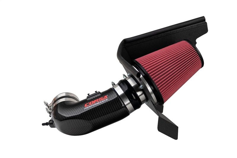 Corsa 2017-23 Chevrolet Camaro ZL1 Carbon Fiber Air Intake w/ DryTech 3D No Oil Filtration CORSA Performance Cold Air Intakes  AXOPROS