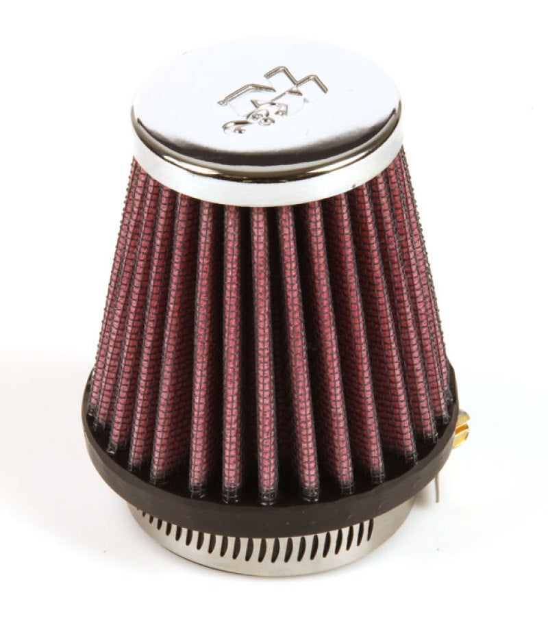 K&N Universal Chrome Filter 1 15/16 inch FLG / 3 inch Base / 2 inch Top / 3 inch Height K&N Engineering Air Filters - Universal Fit  AXOPROS