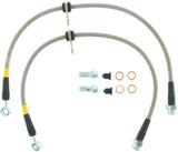 StopTech 09 Acura TSX / 08 Honda EX/EX-L / 09 Accord Coupe & Sedan Stainless Steel Front Brake Lines Stoptech Brake Line Kits  AXOPROS