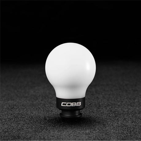 Cobb Subaru 5-Speed COBB Knob - White Knob w/ Stealth Black COBB Shift Knobs  AXOPROS