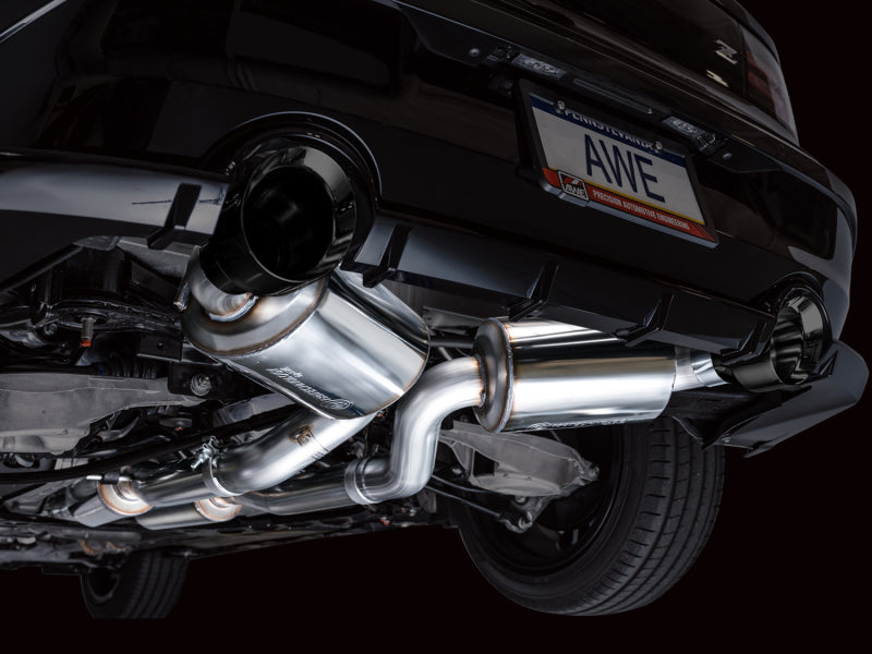 AWE 2023 Nissan Z RZ34 RWD Touring Edition Catback Exhaust System w/ Diamond Black Tips AWE Tuning Catback  AXOPROS