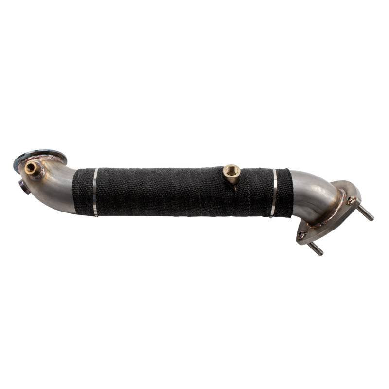 Wehrli 15.5-16 Chevrolet 6.6L LML Duramax 3in Stainless Down Pipe (3 Bolt Flange) Wehrli Downpipes  AXOPROS