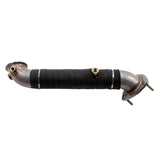 Wehrli 15.5-16 Chevrolet 6.6L LML Duramax 3in Stainless Down Pipe (3 Bolt Flange) Wehrli Downpipes  AXOPROS