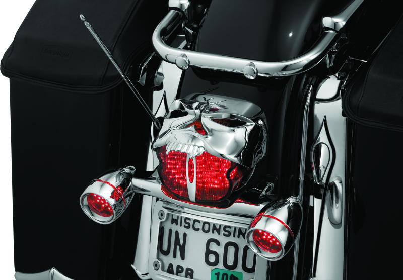 Kuryakyn Zombie Taillight Cover Chrome Kuryakyn Tail Lights  AXOPROS