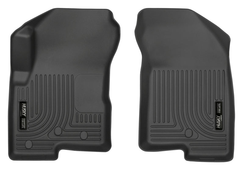 Husky Liners 07-12 Dodge Caliber / 07-12 Jeep Compass WeatherBeater Front Row Black Floor Liners Husky Liners Floor Mats - Rubber  AXOPROS