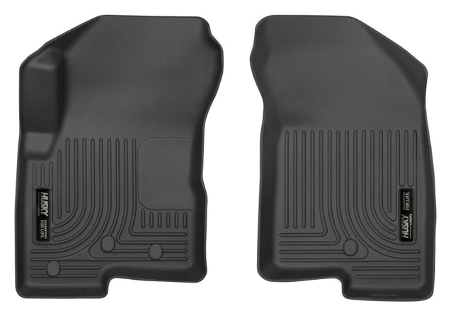 Husky Liners 07-12 Dodge Caliber / 07-12 Jeep Compass WeatherBeater Front Row Black Floor Liners Husky Liners Floor Mats - Rubber  AXOPROS
