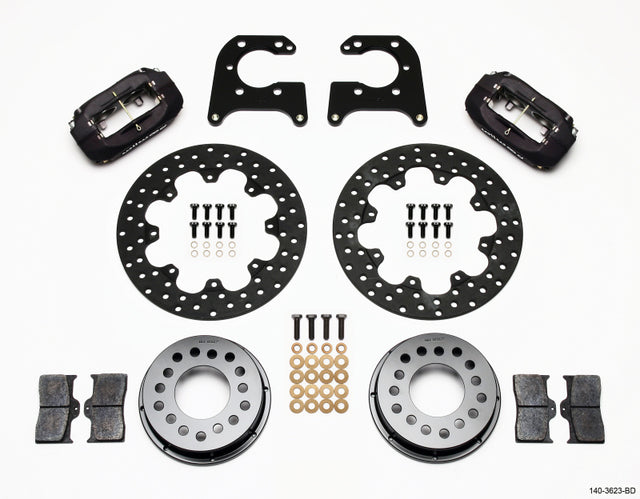 Wilwood Forged Dynalite Rear Drag Kit Drilled Rotor Big Ford 2.50in Offset Wilwood Big Brake Kits  AXOPROS
