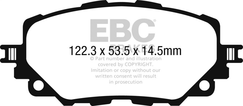 EBC 15-17 Mazda Miata MX-5 Yellowstuff Front Brake Pads EBC Brake Pads - Performance  AXOPROS