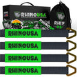 Rhino USA Axle Tie Down Straps (4-Pack) 2In X 38In - Black Rhino USA Cargo Tie-Downs  AXOPROS