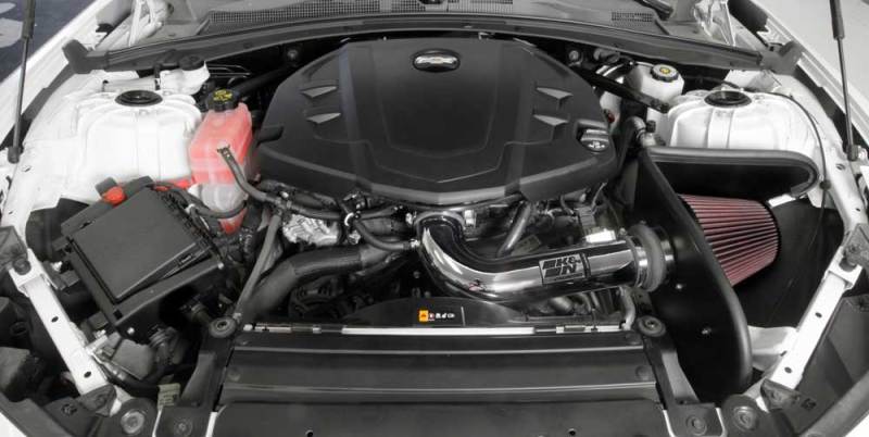 K&N 16-17 Chevy Camaro 3.6L Silver Typhoon Short Ram Intake K&N Engineering Cold Air Intakes  AXOPROS