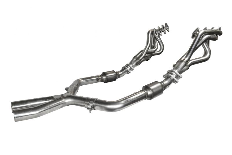 Kooks 05-10 Ford Mustang GT Manual 1 5/8in x 2 1/2in SS Long Tube Headers and OEM Catted SS X Pipe Kooks Headers Headers & Manifolds  AXOPROS