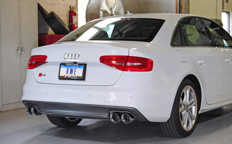 AWE Tuning Audi B8.5 S4 3.0T Track Edition Exhaust - Chrome Silver Tips (102mm) AWE Tuning Catback  AXOPROS