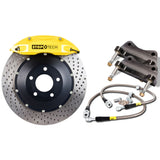 StopTech 08-13 BMW M3/11-12 1M Coupe Front BBK w/ Yellow ST-60 Calipers Drilled 380x35mm Rotor Stoptech Big Brake Kits  AXOPROS