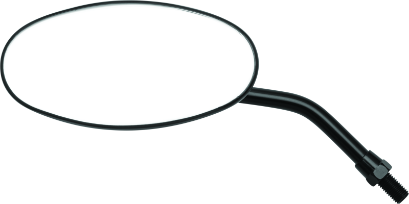 BikeMaster Adjustable Oval Mirror 10mm - Each - Black BikeMaster Side Mirrors  AXOPROS