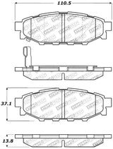 StopTech Performance 08-10 WRX Rear Brake Pads Stoptech Brake Pads - Performance  AXOPROS
