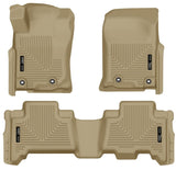 Husky Liners 2013 Toyota 4Runner WeatherBeater Tan Front & 2nd Seat Floor Liners Husky Liners Floor Mats - Rubber  AXOPROS