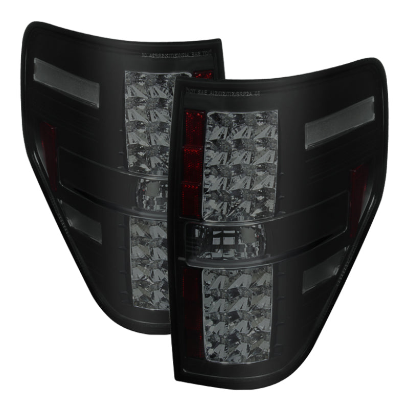 Spyder Ford F150 09-14 LED Tail Lights Black Smoke ALT-YD-FF15009-LED-BSM SPYDER Tail Lights  AXOPROS