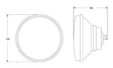 Hella Vision Plus 5-3/4in Round Conversion H4 Headlamp High/Low Beam - Single Lamp Hella Driving Lights  AXOPROS