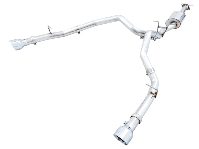 AWE Tuning 19-21 RAM 1500 5.7L (w/Cutouts) 0FG Dual Rear Exit Cat-Back Exhaust - Chrome Silver Tips AWE Tuning Catback  AXOPROS