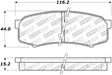 StopTech Street Brake Pads - Rear Stoptech Brake Pads - OE  AXOPROS