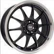 Enkei J10 17x7 4x100/108 42mm Offset 72.62mm Bore Dia Matte Black w/ Machined Lip Wheel Enkei Wheels - Cast  AXOPROS