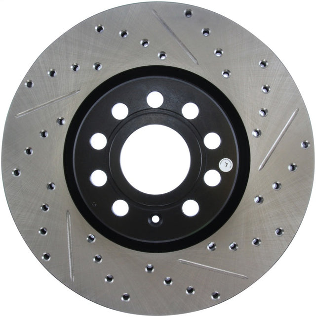 StopTech Slotted & Drilled Sport Brake Rotor Stoptech Brake Rotors - Slot & Drilled  AXOPROS