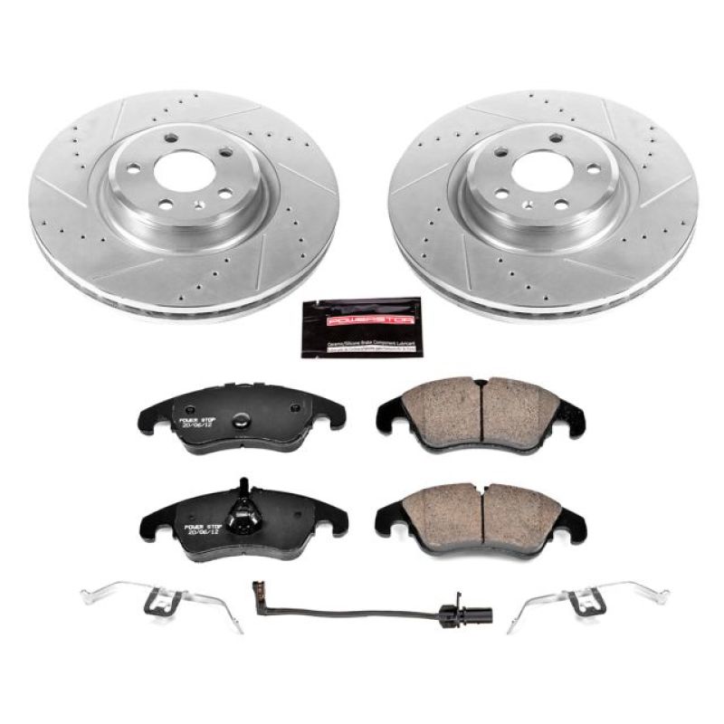 Power Stop 14-18 Audi A6 Front Z23 Evolution Sport Brake Kit PowerStop Brake Kits - Performance D&S  AXOPROS