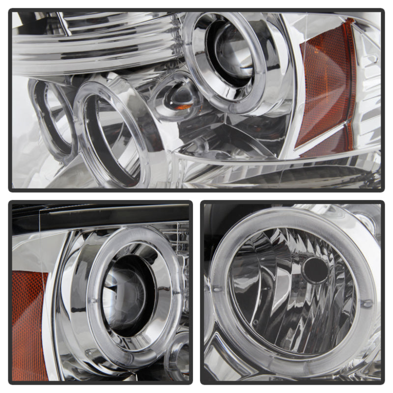 Spyder Dodge Ram 1500 09-14 10-14 Projector Headlights Halogen- LED Halo LED - Chrm PRO-YD-DR09-HL-C SPYDER Headlights  AXOPROS