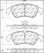 StopTech Performance 08-10 Audi A5 / 10 S4 / 09-10 Audi A4 (except Quattro) Front Brake Pads Stoptech Brake Pads - Performance  AXOPROS