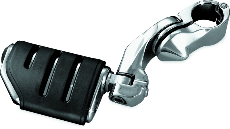 Kuryakyn Tour Tech Trident Dually 4in Back Arm With 1-1/4in Clamps Chrome Kuryakyn Footpegs  AXOPROS