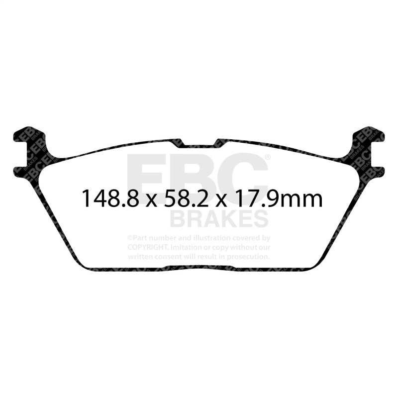 EBC 2019+ Ram 1500 (DT) Bluestuff Rear Brake Pads EBC Brake Pads - Racing  AXOPROS