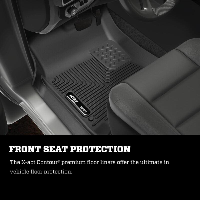 Husky Liners 2019 RAM 1500 Crew Cab/Quad Cab X-Act Contour Black Front Floor Liners Husky Liners Floor Mats - Rubber  AXOPROS