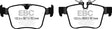 EBC 15-17 Jaguar XF 3.0L Redstuff Rear Brake Pads EBC Brake Pads - Performance  AXOPROS