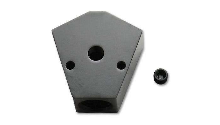 Vibrant Billet Aluminum Y-Block Fitting with 1/8in NPT Port - 3/8in NPT x 3/8in NPT x 3/8in NPT Vibrant Fittings  AXOPROS