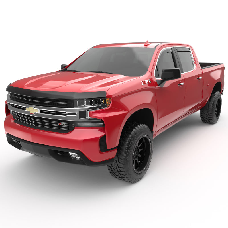 EGR 2019 Chevy 1500 Crew Cab In-Channel Window Visors - Matte EGR Wind Deflectors  AXOPROS