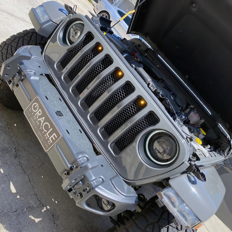 Oracle Pre-Runner Style LED Grille Kit for Jeep Gladiator JT - Amber ORACLE Lighting Light Strip LED  AXOPROS