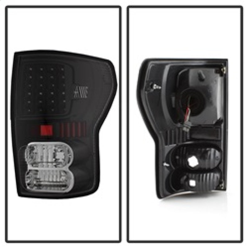 Xtune Toyota Tundra 07-13 LED Tail Lights Black ALT-ON-TTU07-LED-BK SPYDER Tail Lights  AXOPROS
