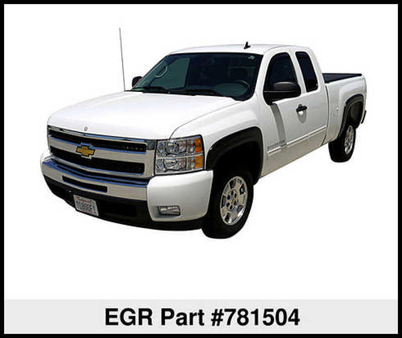EGR 07-13 Chev Silverado 6-8ft Bed OEM Look Fender Flares - Set (781504) EGR Fender Flares  AXOPROS