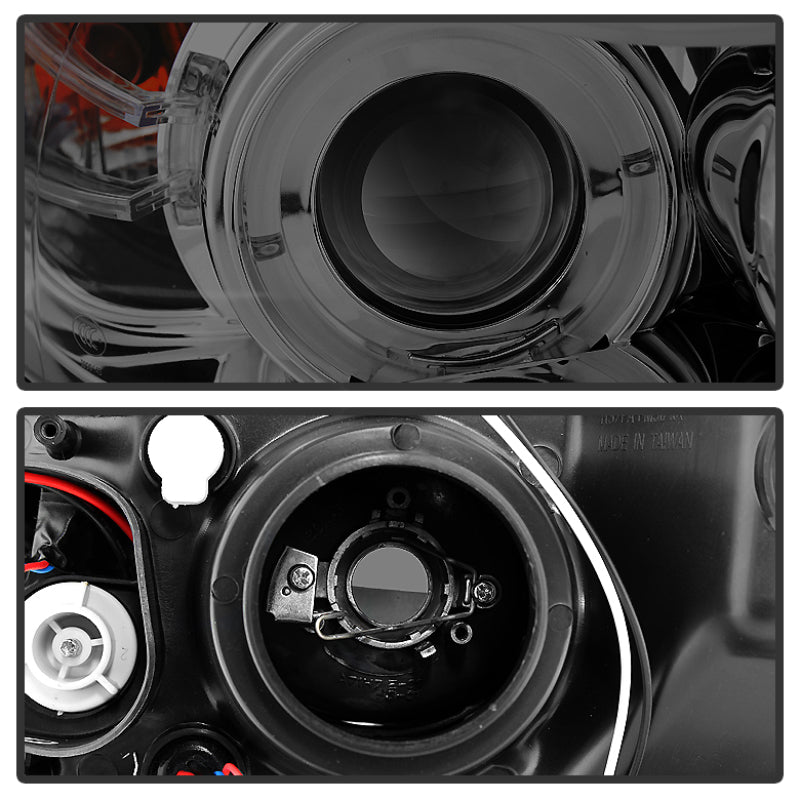 Spyder BMW E90 3-Series 06-08 (4 dr) Proj LED Halo Amber Reflctr Rplc Bulb Smke PRO-YD-BMWE9005-AM-S SPYDER Headlights  AXOPROS