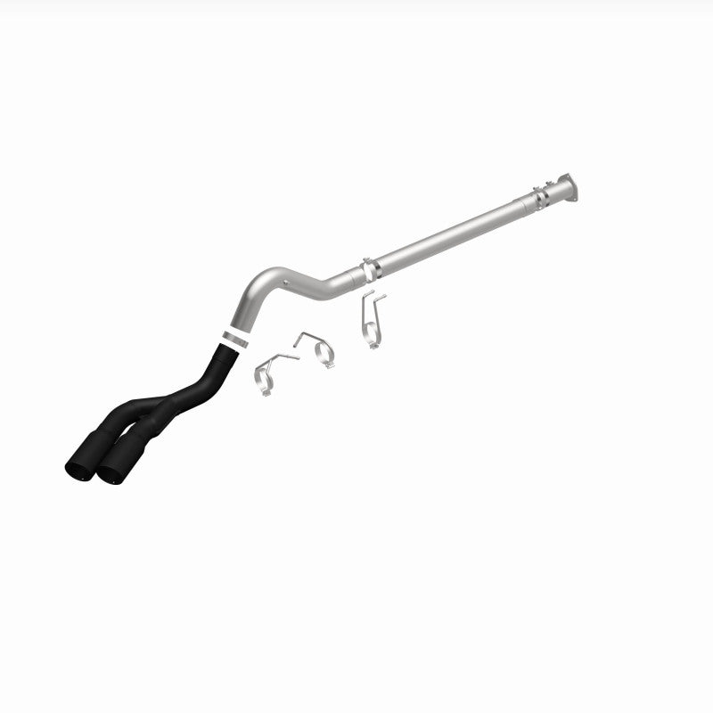 MagnaFlow 08-18 Ford F-250/F-350/F-450 4.6L/6.7 DPF-Back Black 4in Dual Single Rear Exit Magnaflow DPF Back  AXOPROS