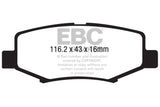 EBC 06-11 Dodge Nitro 3.7 Yellowstuff Rear Brake Pads EBC Brake Pads - Performance  AXOPROS